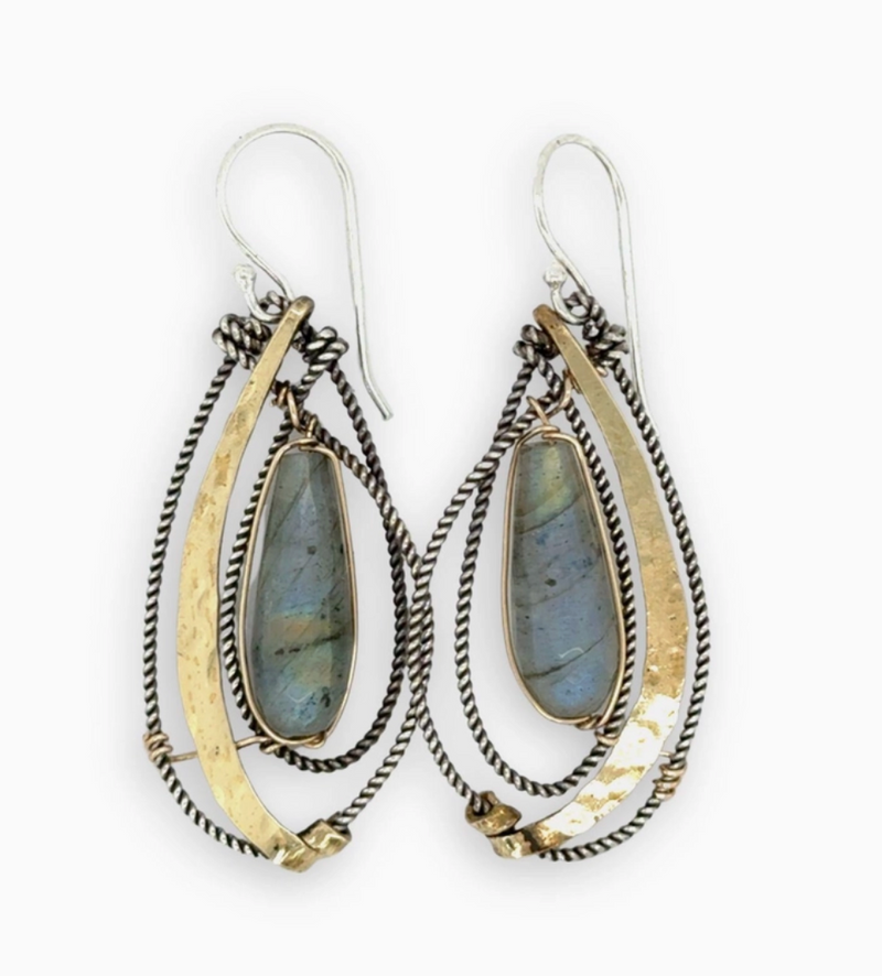 Lassoed Labradorite Earrings