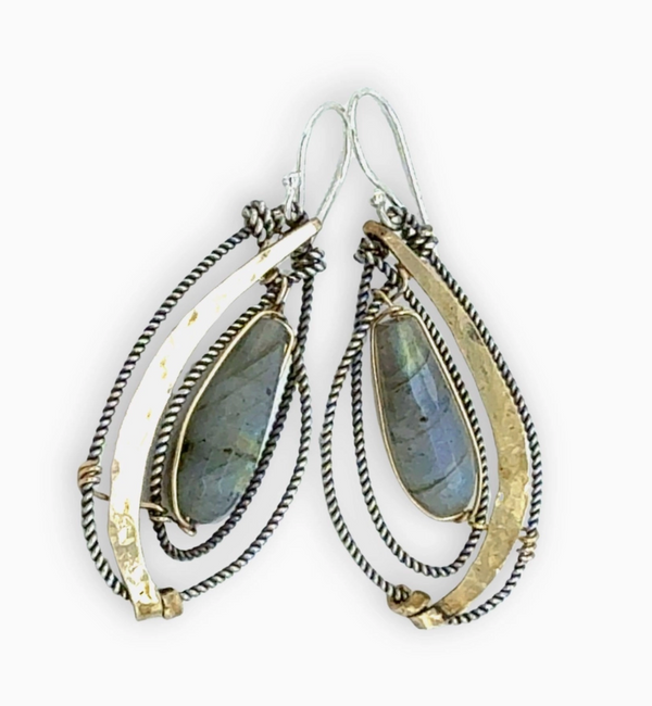 Lassoed Labradorite Earrings