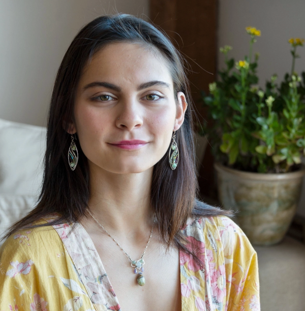 Sprout Crystal Earrings