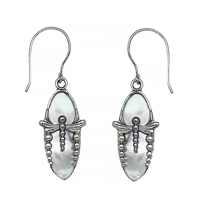 Mother of Pearl Dragonfly Earring