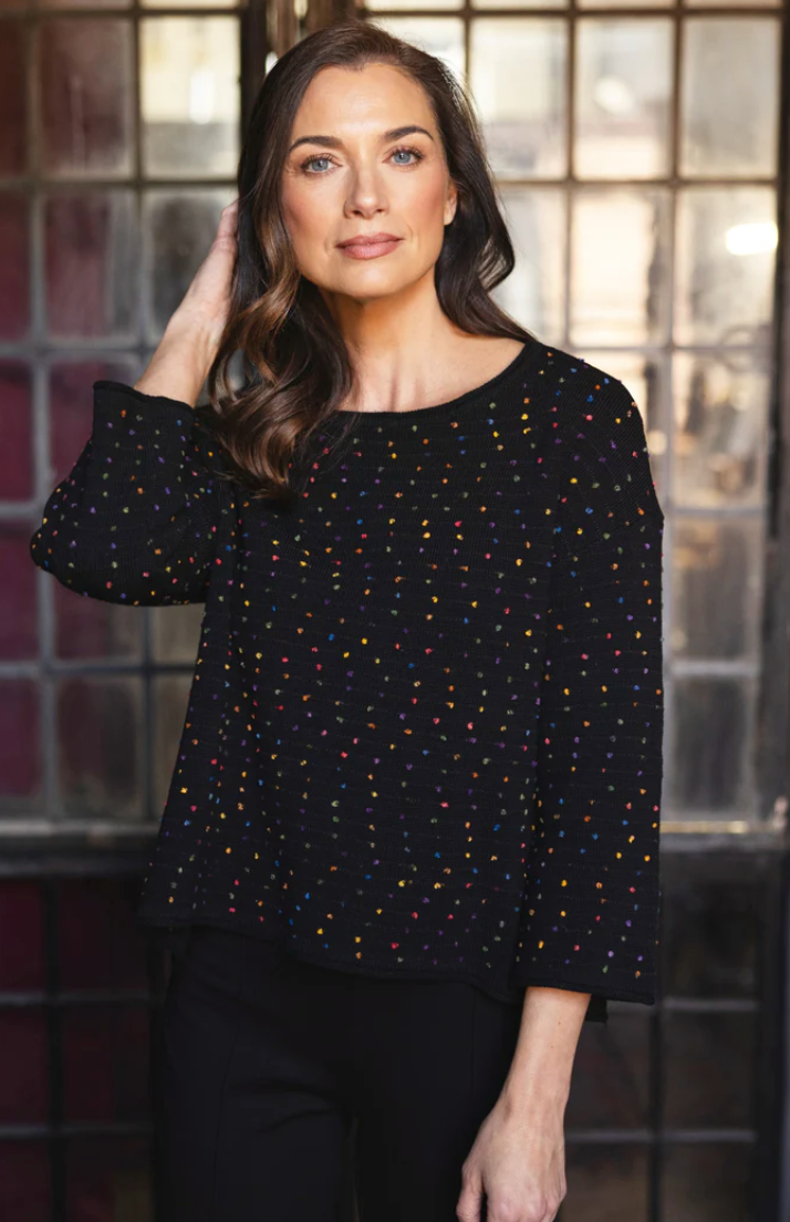 Mini Dots Black Top
