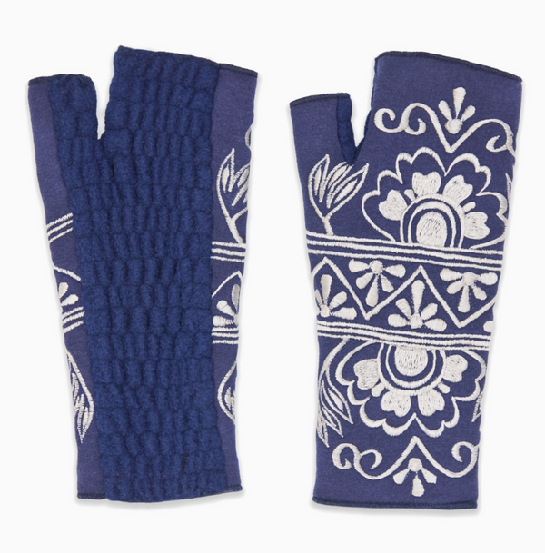 Moonlight Fingerless Fleece Gloves