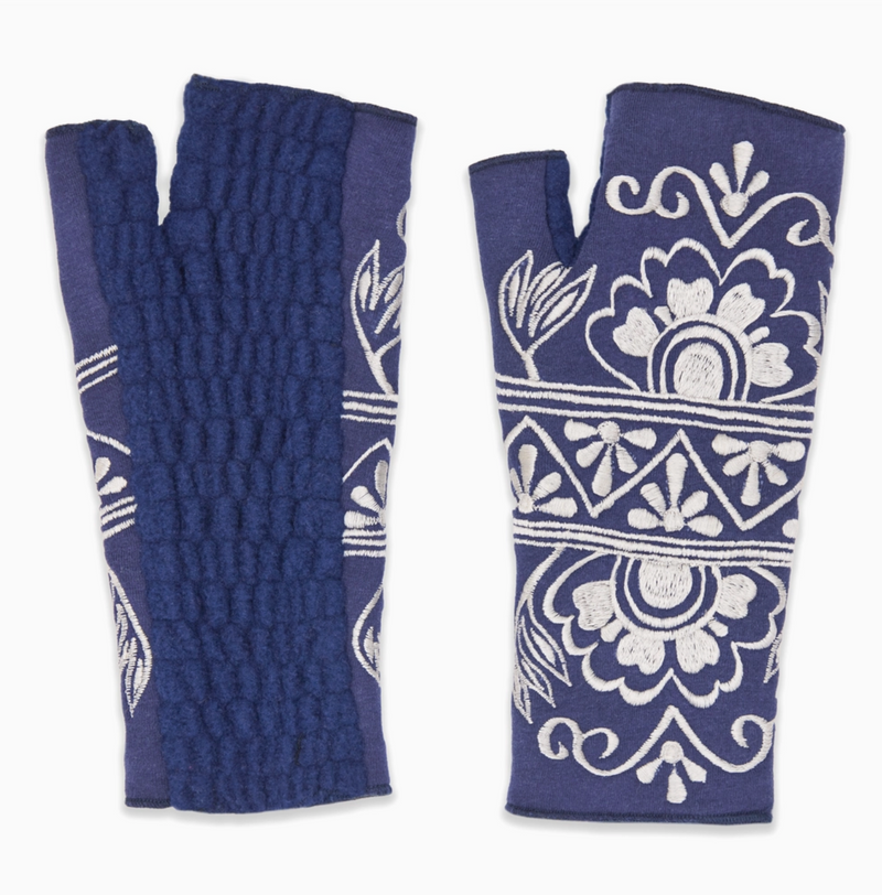 Moonlight Fingerless Fleece Gloves