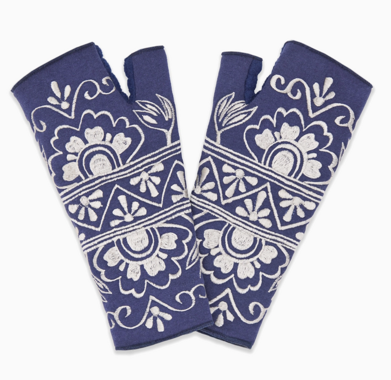 Moonlight Fingerless Fleece Gloves