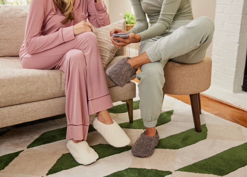 White Aurora Slipper Socks