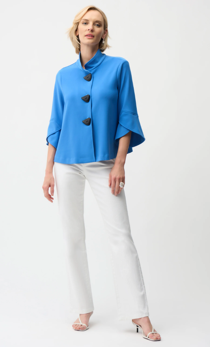Harbor Blue Classic Trapeze Jacket