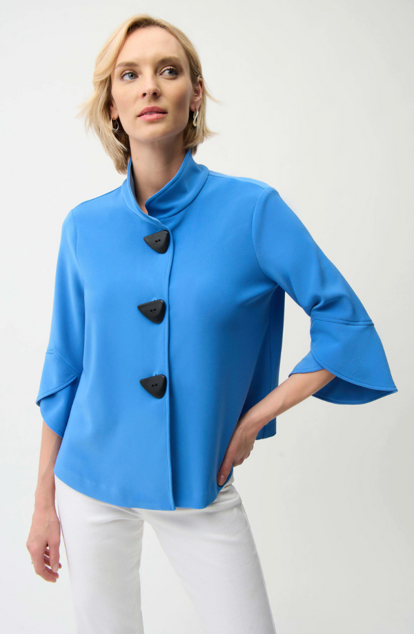 Harbor Blue Classic Trapeze Jacket