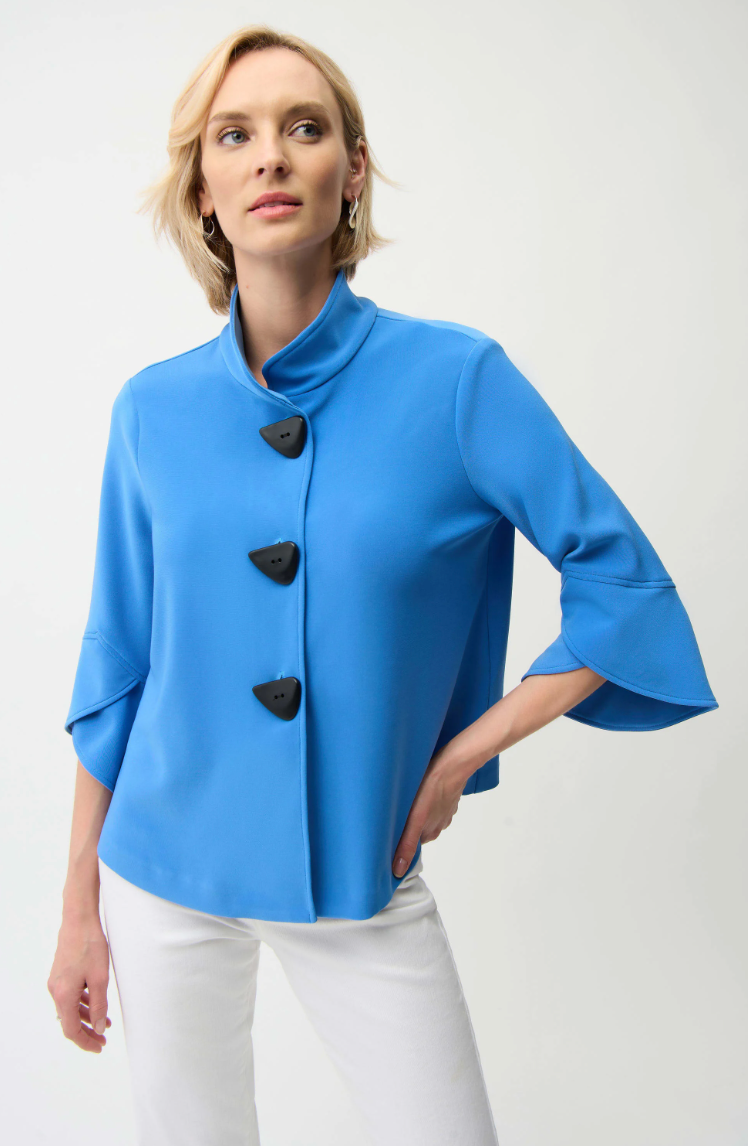 Harbor Blue Classic Trapeze Jacket