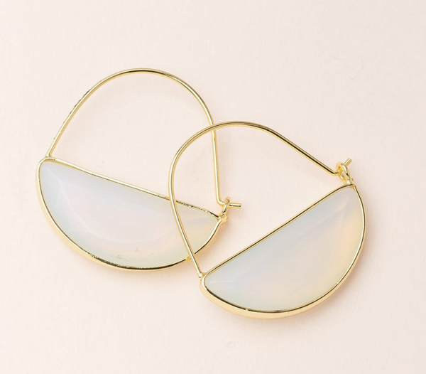 Opalite Prism Hoop Earring