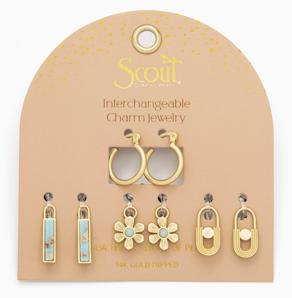 Aqua Terra Interchangeable Charm Earring