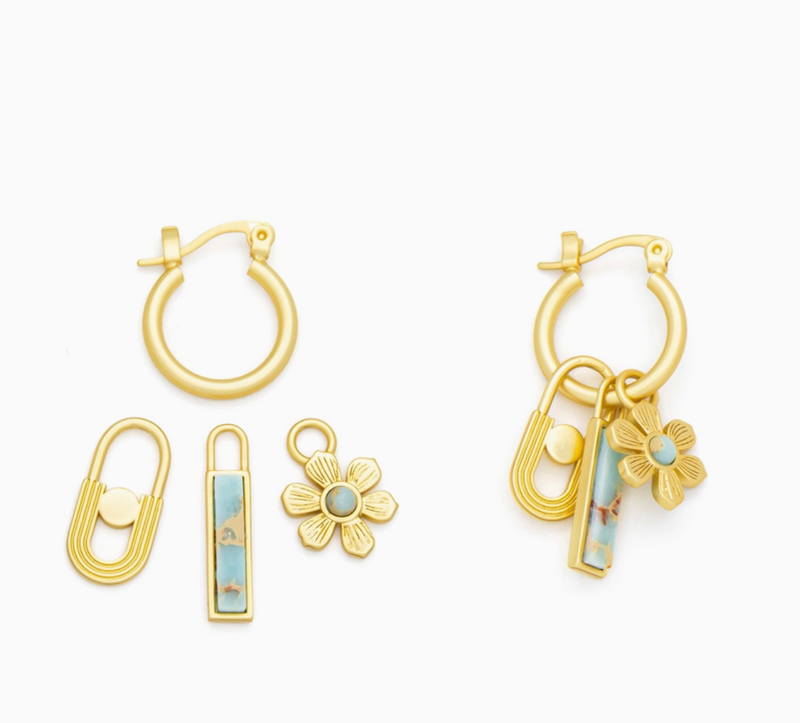Aqua Terra Interchangeable Charm Earring