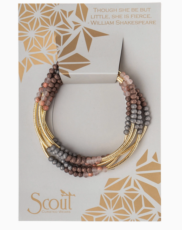 Tri Gold Wrap Bracelet