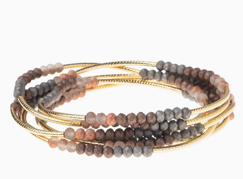 Tri Gold Wrap Bracelet