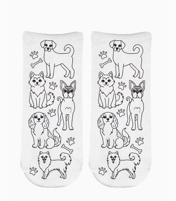 Puppy Love Diy Coloring Kit Socks
