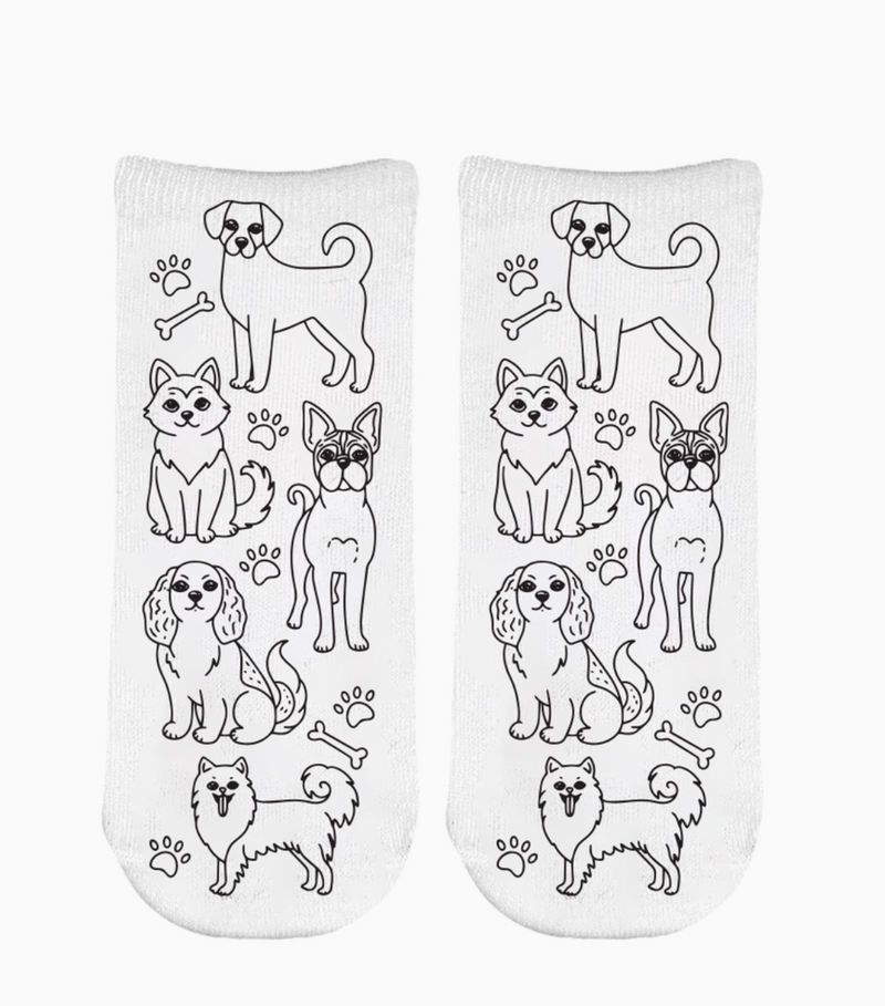 Puppy Love Diy Coloring Kit Socks