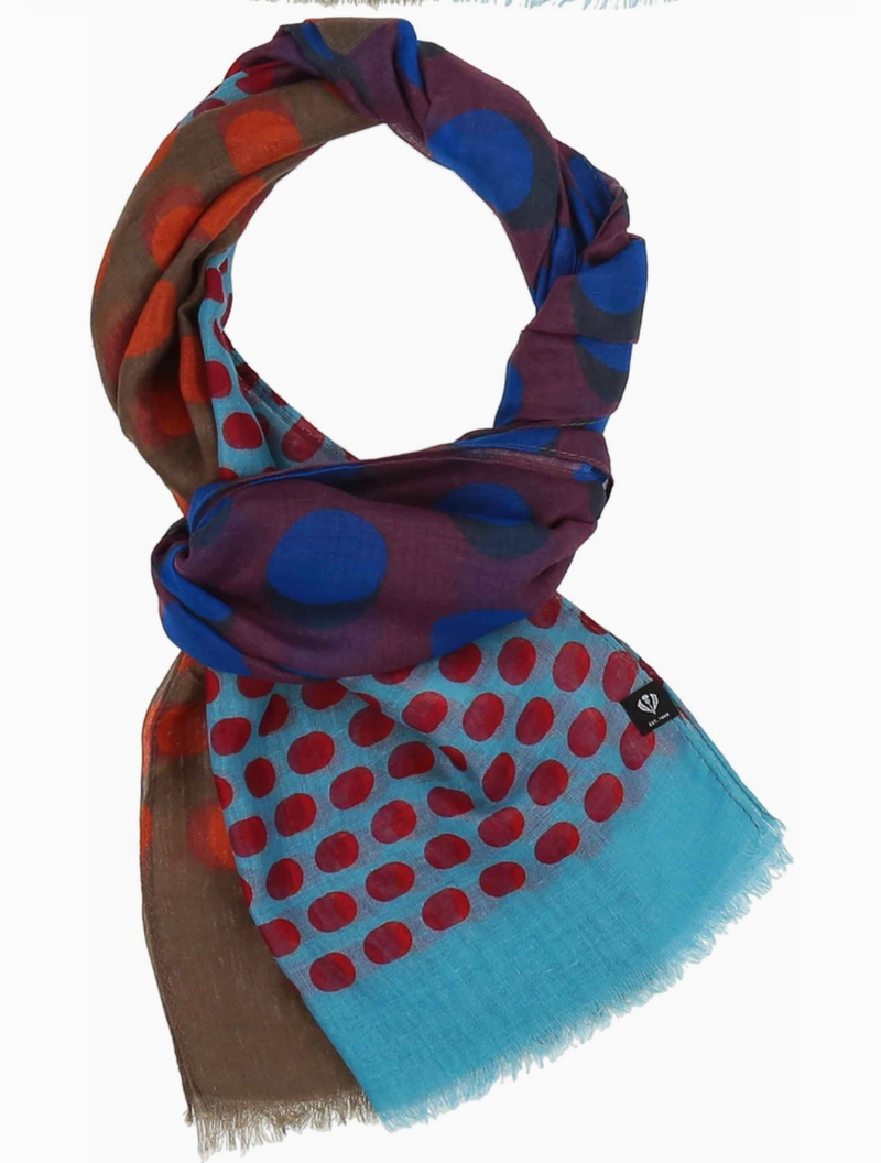 Gradiant Dots Recycled Scarf