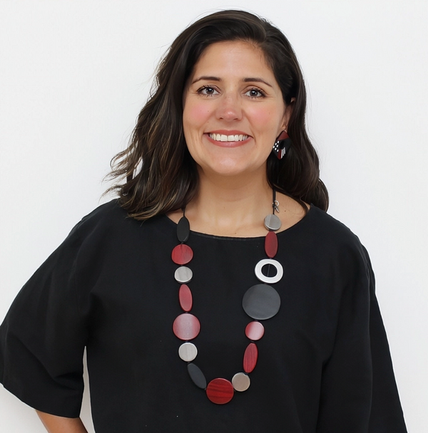 Crimson Brea Wood Necklace Necklace