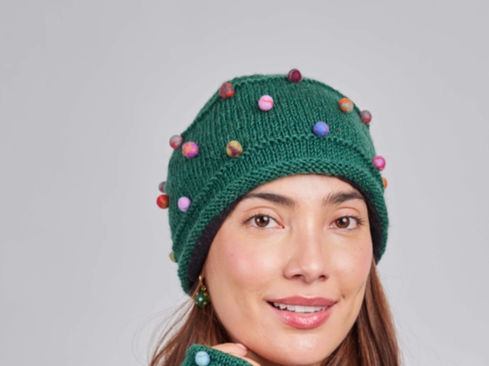 Green Sugar Dot Hat