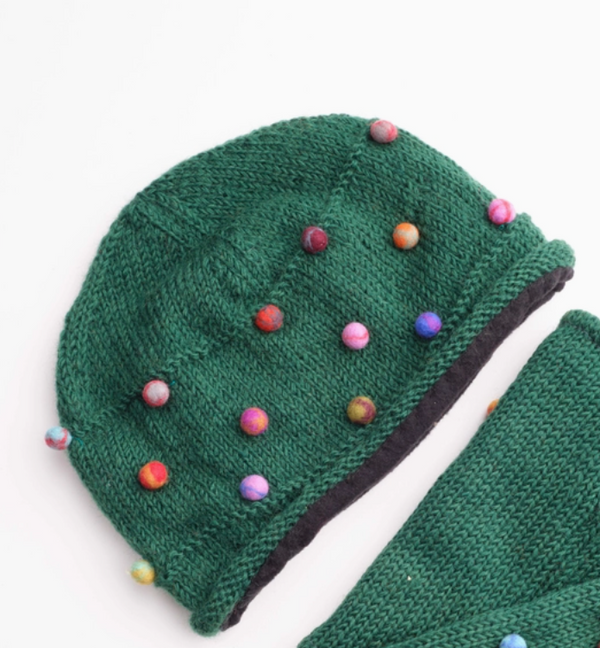 Green Sugar Dot Hat