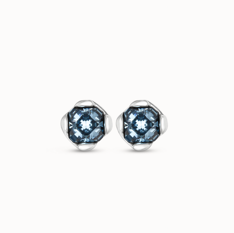 Blue Crystal Stud Earring
