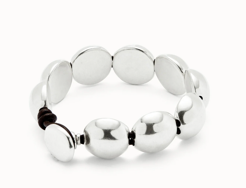 Round Beads Leather Bracelet