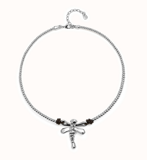 Silver Dragonfly Necklace