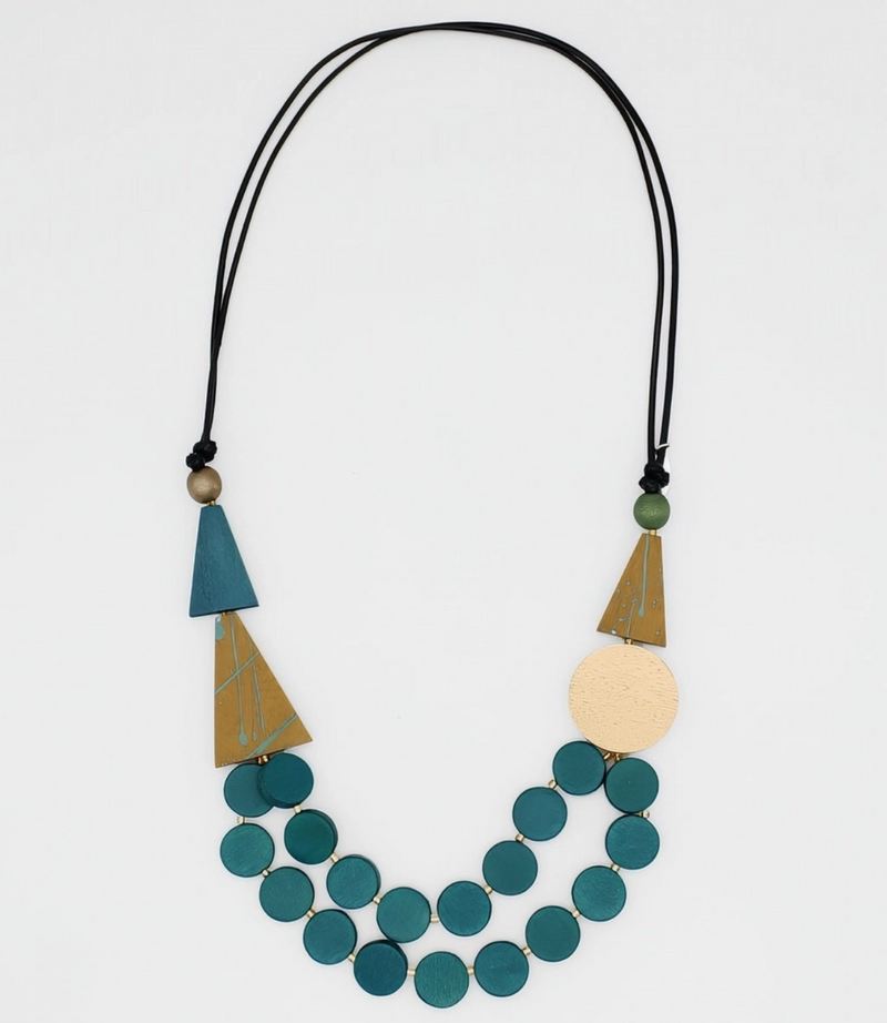 Teal Scarlett Multi-Strand Necklace