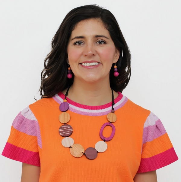 Parker Spice Round Bead Wood Necklace