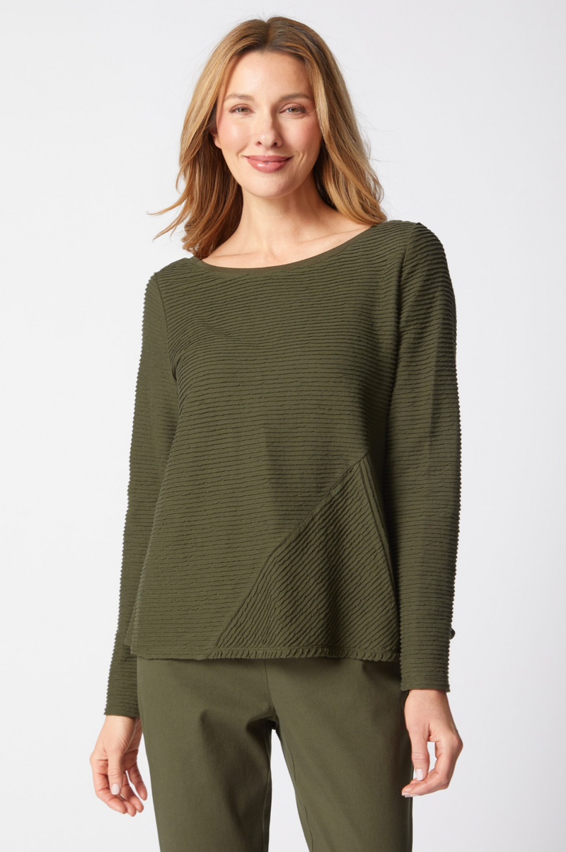 Forest Texture Seam Top