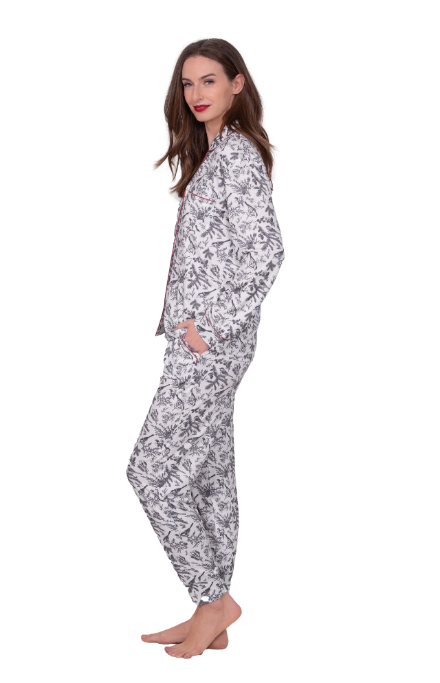 Winter Birds Jogger Pajama Set
