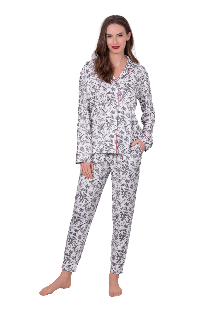 Winter Birds Jogger Pajama Set