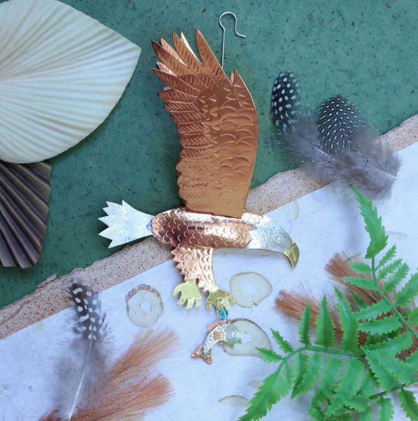 Soaring Eagle Metal Ornament