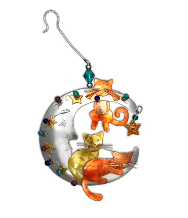 Kitty Dreams Metal Ornament