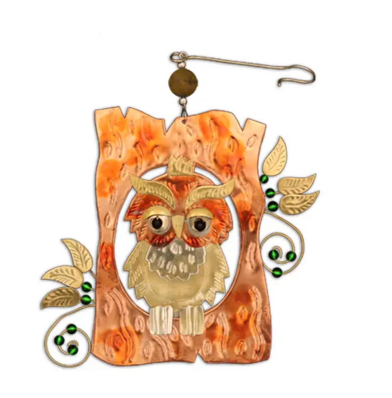 Little Hoot Metal Ornament