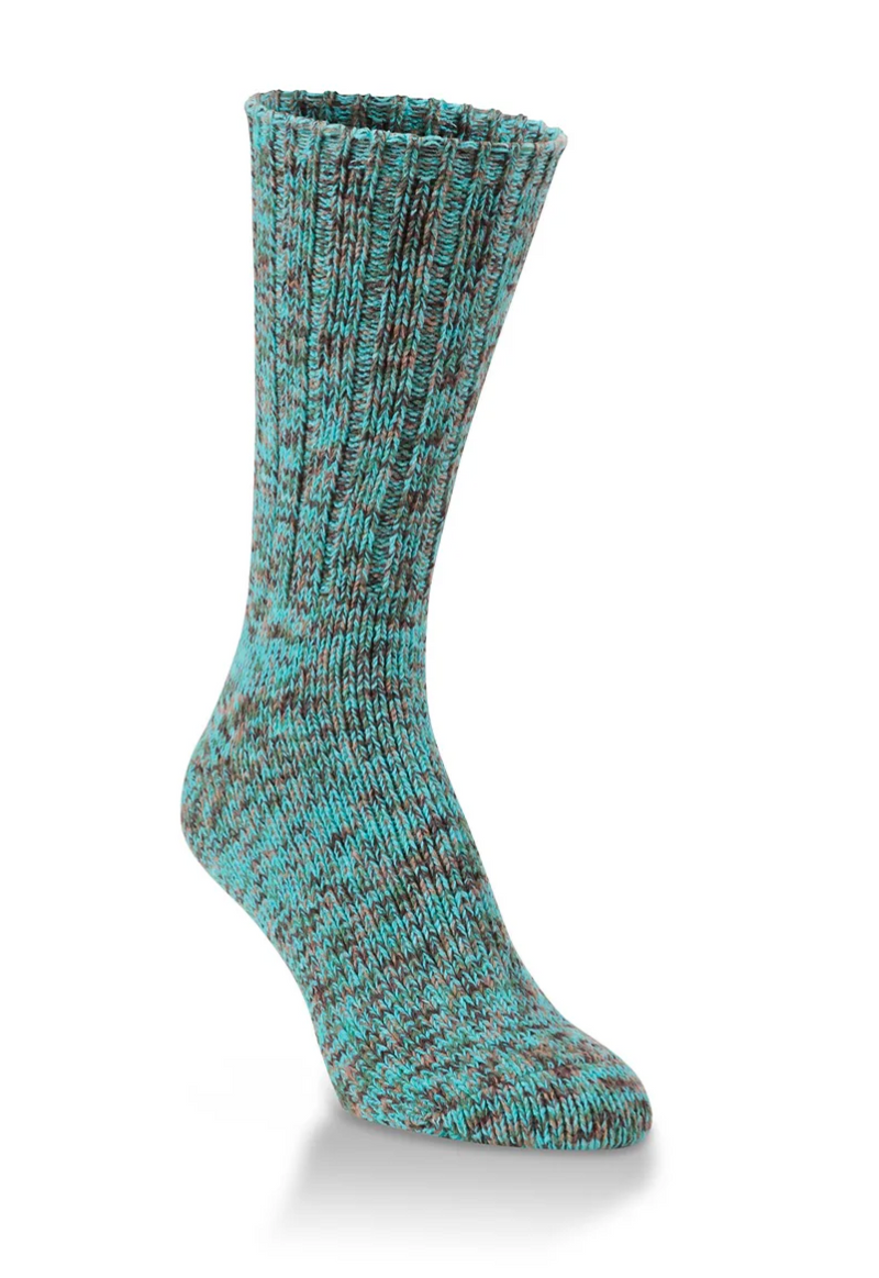 Tiger Eye Tweed Rib Crew Sock