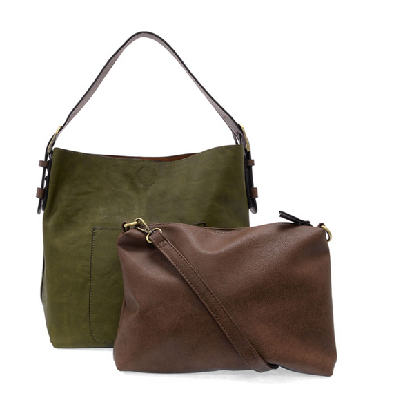 Olive Brine 2pc Hobo Handbag