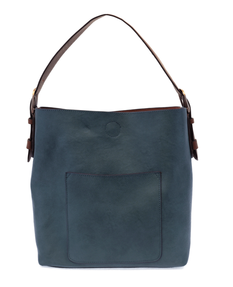 Dark Chambray 2pc Hobo Handbag