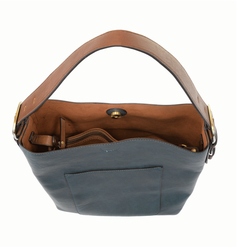 Dark Chambray 2pc Hobo Handbag