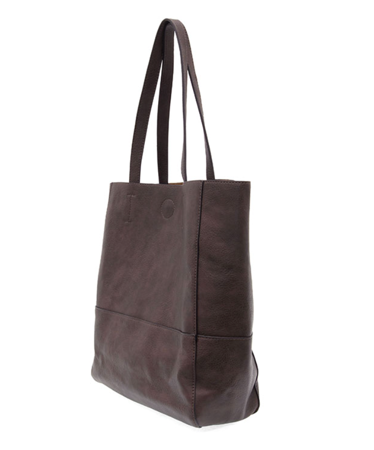 Espresso Raw Edge Tote