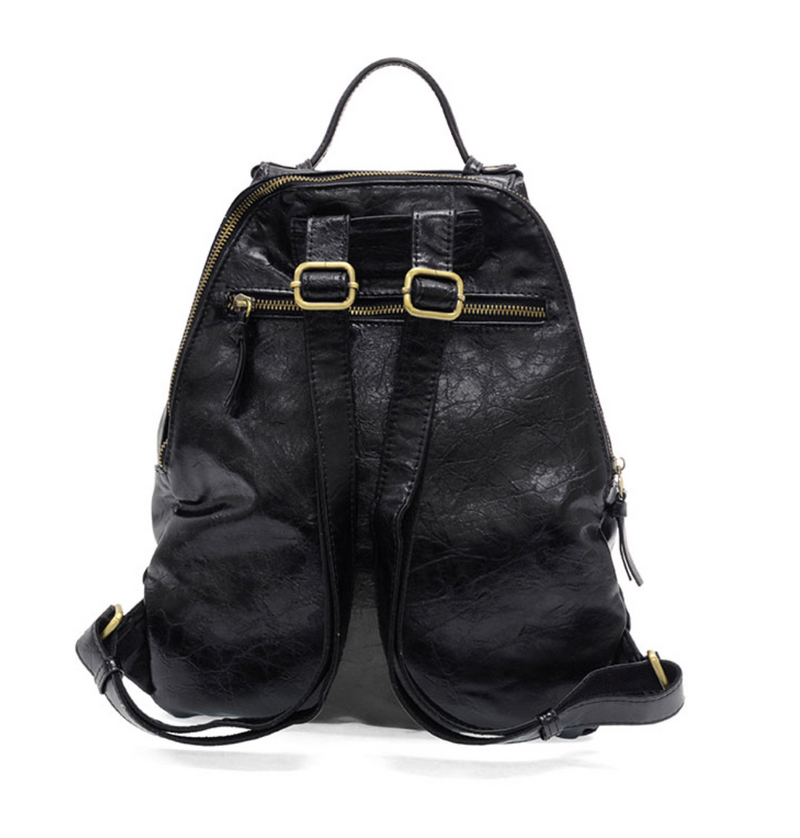 Maggie Black Modern Backpack