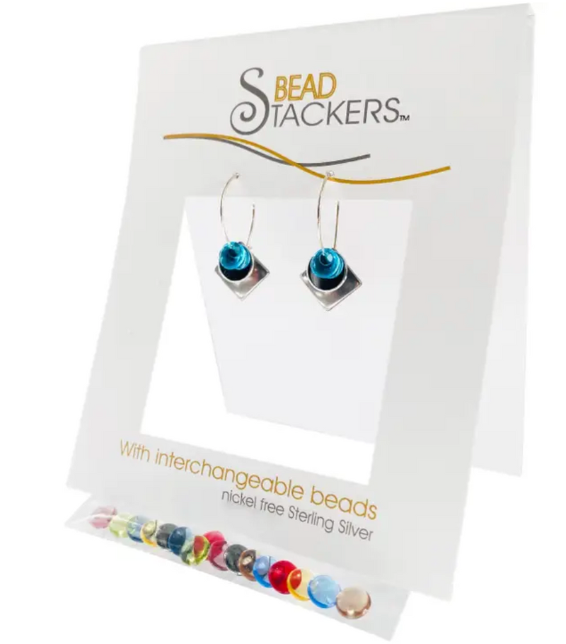 Glass Dangle Interchangeable Bead Earring