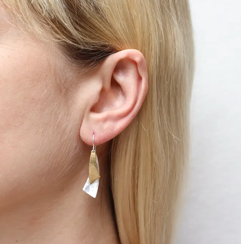 Small Layered Swoops Earring