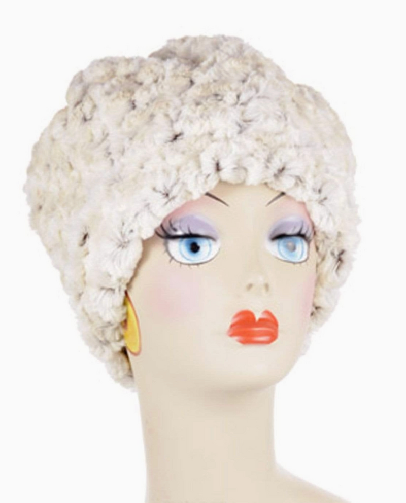 Rosebud Brown Fur Pillbox Hat