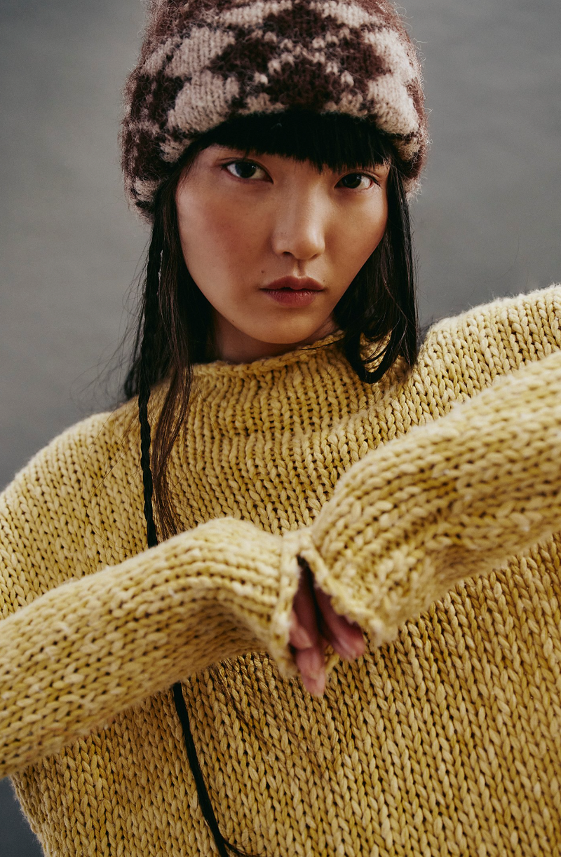 Mango Mint Roll Neck Sweater