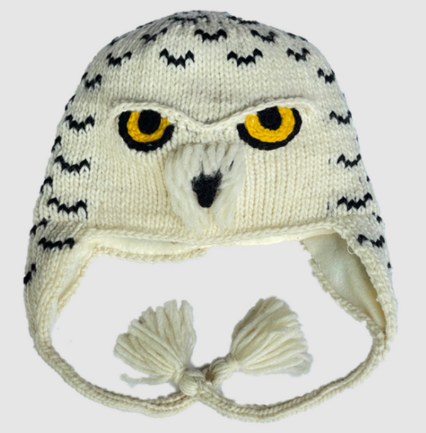Youth Snowy Owl Wool Hat