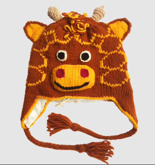 Youth Giraffe Wool Hat