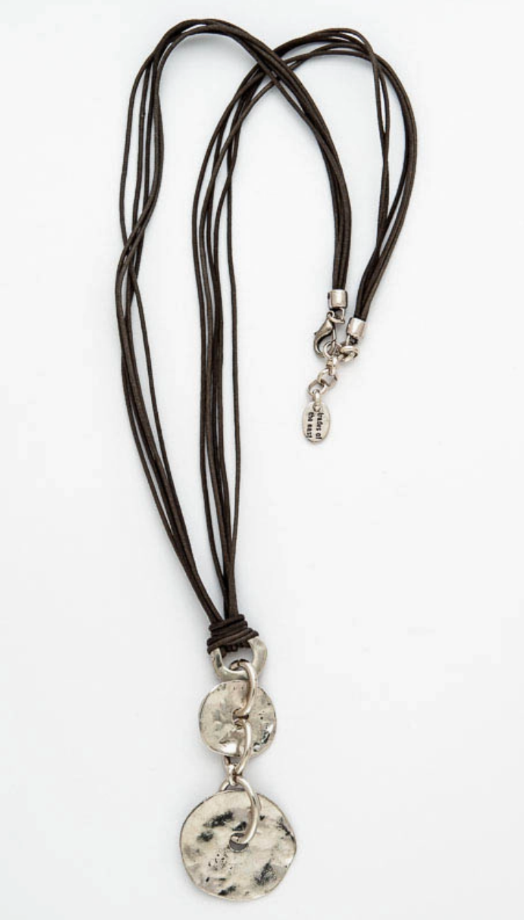 Contemporary Silver Long Necklace