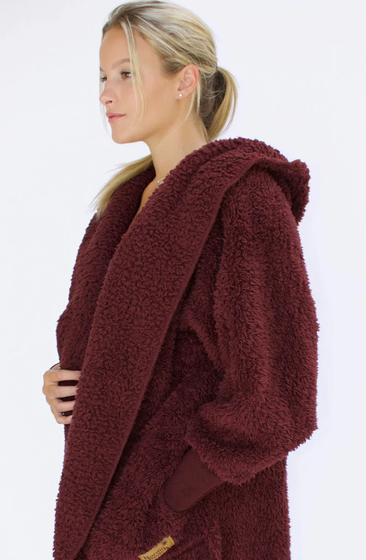 Chocolate Cherry Fleece Wrap