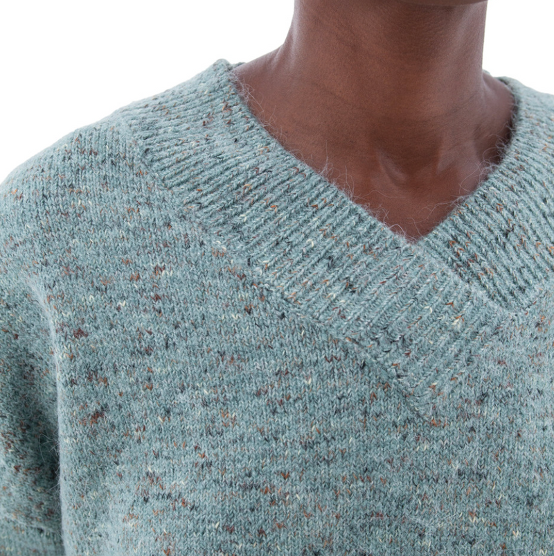 Teal V-Neck Sweater