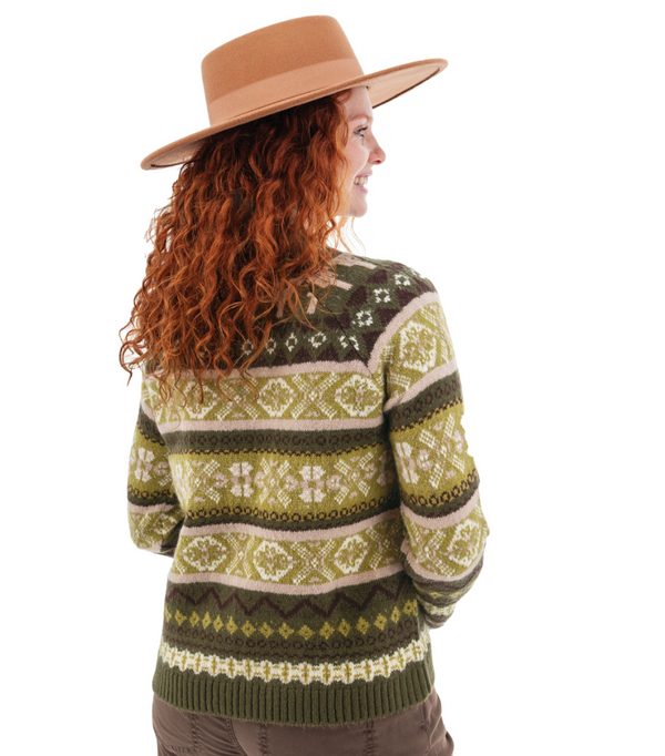 Olive Nordic Fairisle Sweater
